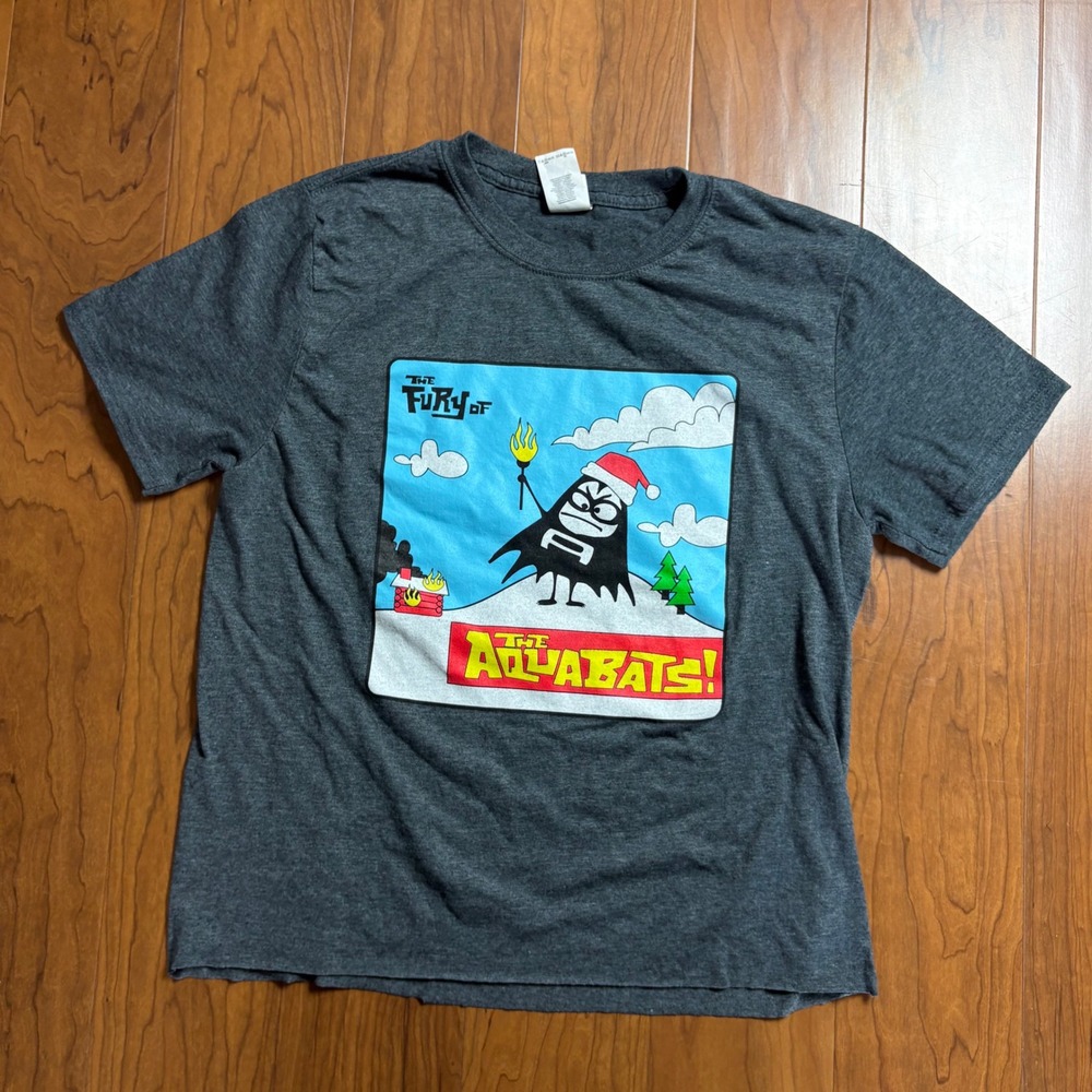 The Aquabats Concert Tee 2018 House of Blues Anaheim Cropped Gray Shirt Medium